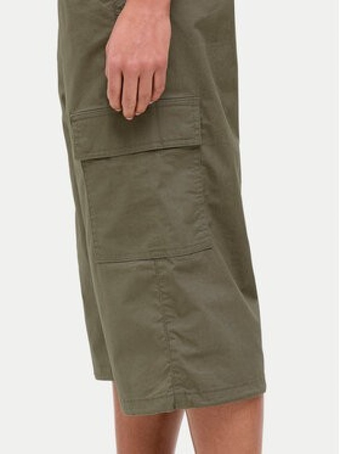 JJXX Spodnie capri Olga 12271698 Zielony Straight Fit