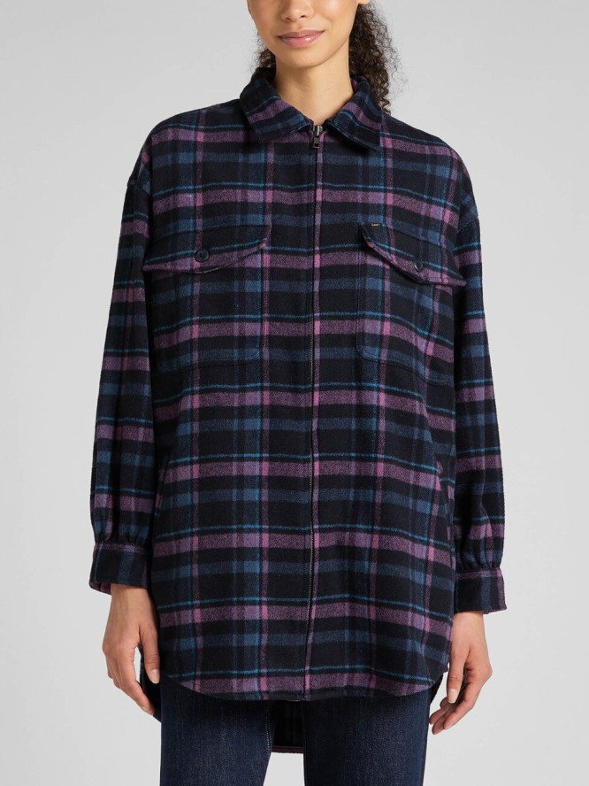 LEE 90S WORKWEAR OVERSHIRT DAMSKA KURTKA RIVET NAVY L46VAO75 112321188