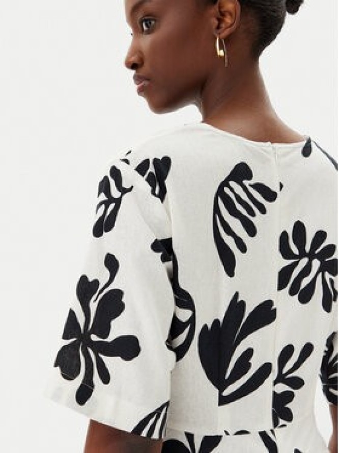 Marella Sukienka letnia Molise 2513221112200 Biały Regular Fit