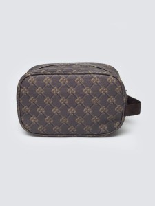 Kosmetyczka z monogramem brązowa Revo 803