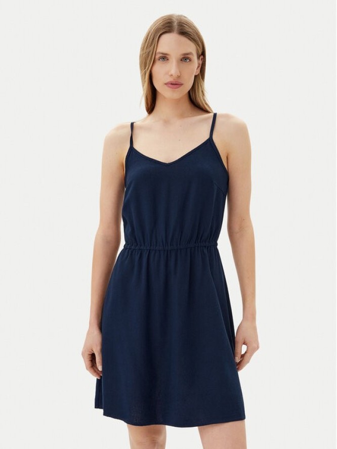 Vero Moda Sukienka letnia Mymilo 10303689 Granatowy Regular Fit