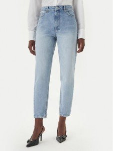 HUGO Jeansy Garlene 50556975 Błękitny Mom Fit