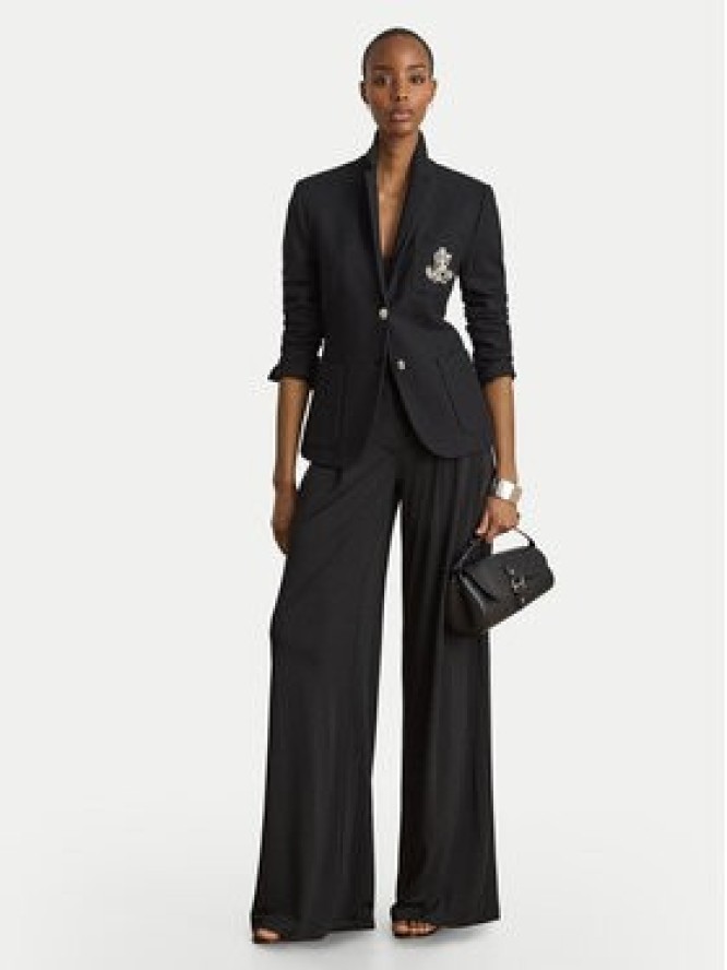 LAUREN RALPH LAUREN Spodnie materiałowe Chabrell 200980217001 Czarny Wide Leg