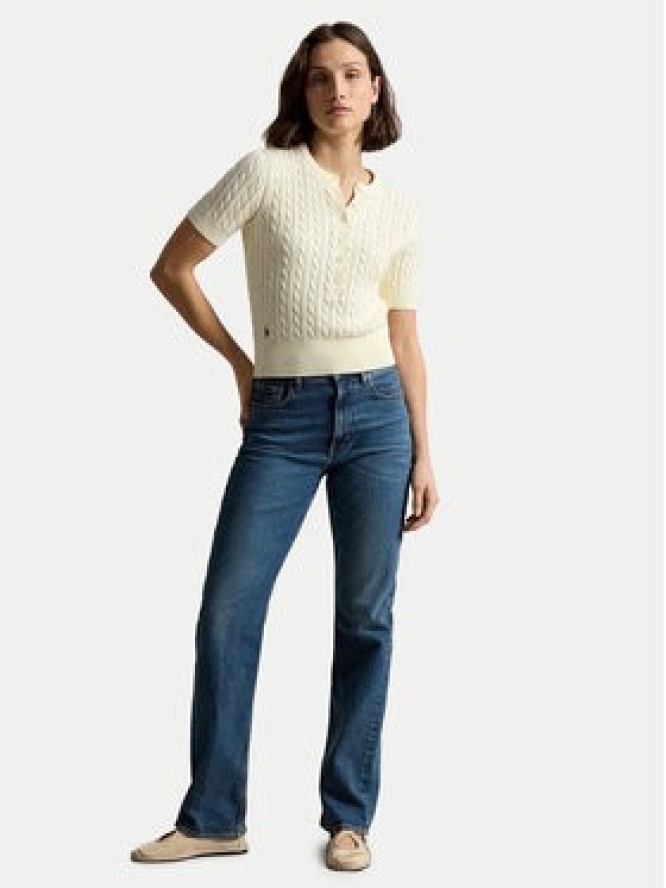Polo Ralph Lauren Bluzka 211B17746001 Kremowy Regular Fit