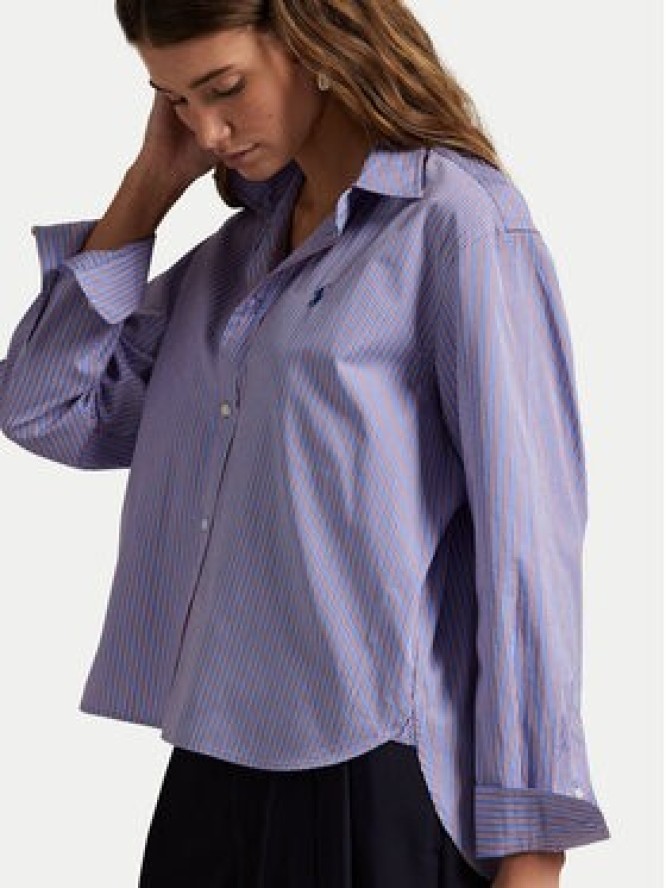 Polo Ralph Lauren Koszula 211973130001 Fioletowy Boxy Fit
