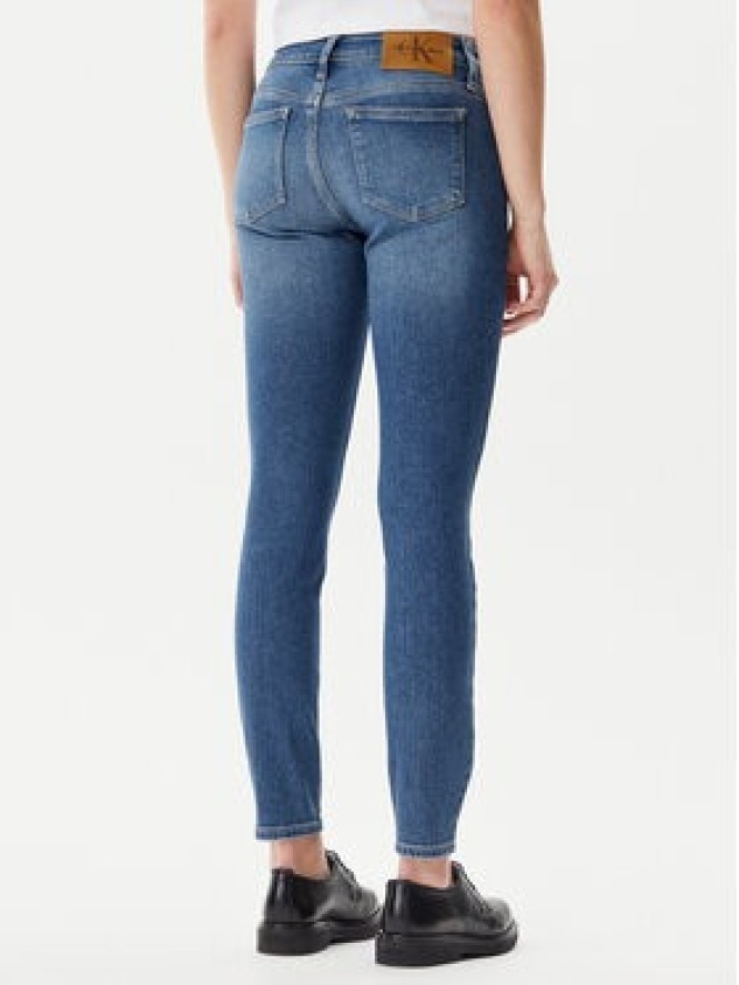 Calvin Klein Jeans Jeansy J20J225121 Granatowy Skinny Fit