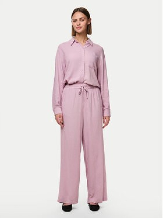 Pieces Spodnie materiałowe Pia 17149314 Różowy Wide Leg