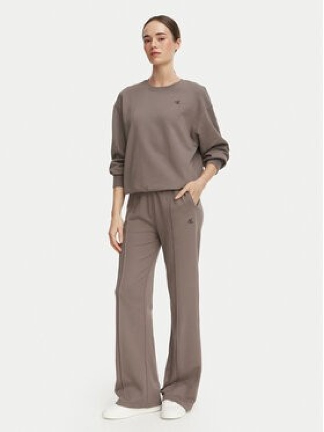 Calvin Klein Jeans Bluza Monogram LV047F223G Beżowy ciemny Regular Fit