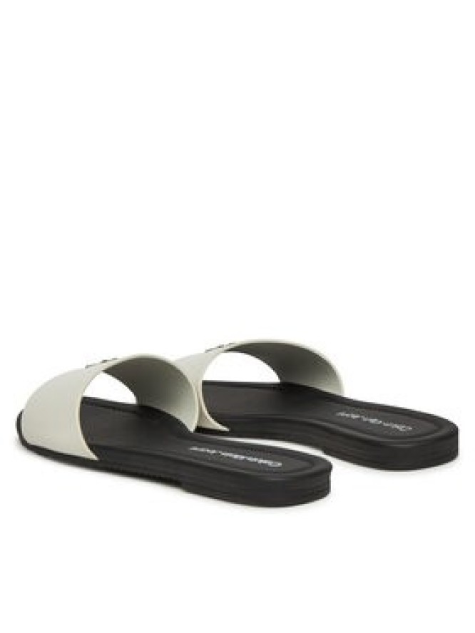 Calvin Klein Jeans Klapki Flat Sandal Slide Mg YW0YW01697 Biały