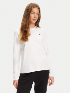 U.S. Polo Assn. Bluzka WUP0785 Biały Regular Fit