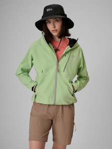 4F Kurtka trekkingowa membrana 10000 damska - zielona XS