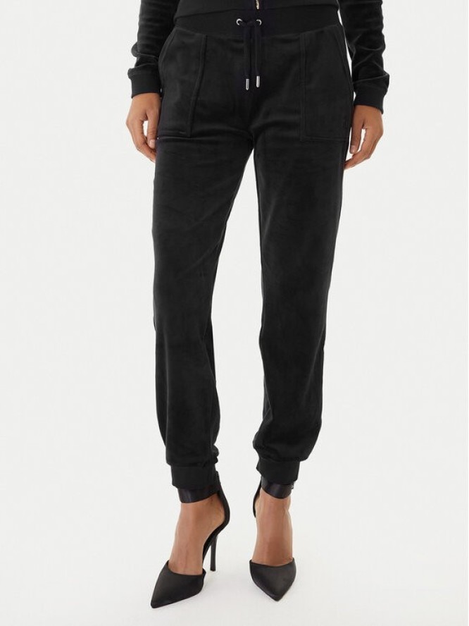 Juicy Couture Spodnie dresowe JCBBJ225802 Czarny Slim Fit