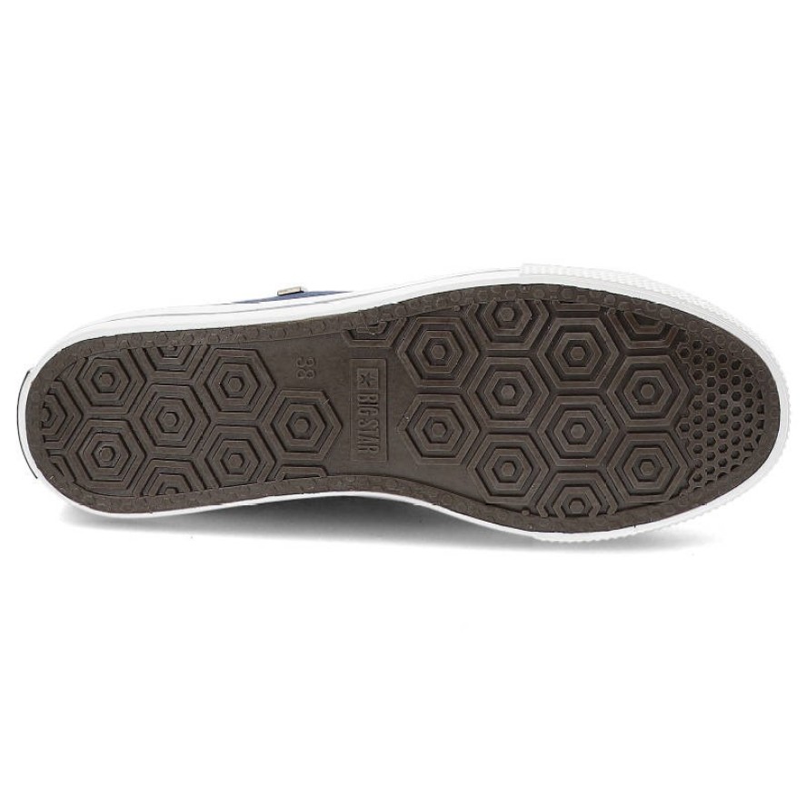 Granatowe Trampki Big Star Damskie Modne Obuwie