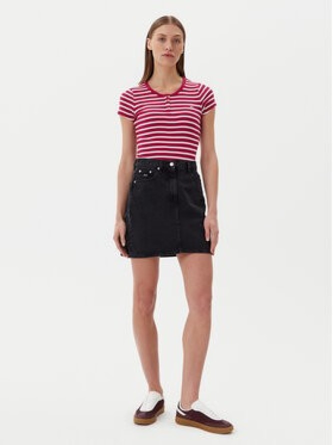 Tommy Jeans Spódnica jeansowa DW0DW21275 Czarny Mom Fit