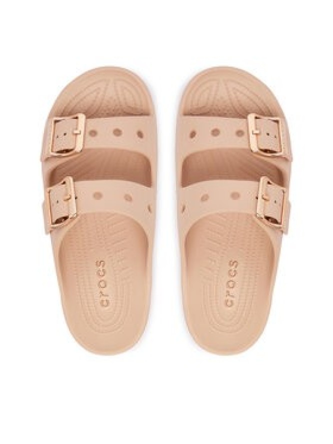 Crocs Klapki Saturday Metallic Buckle 213316 Różowy