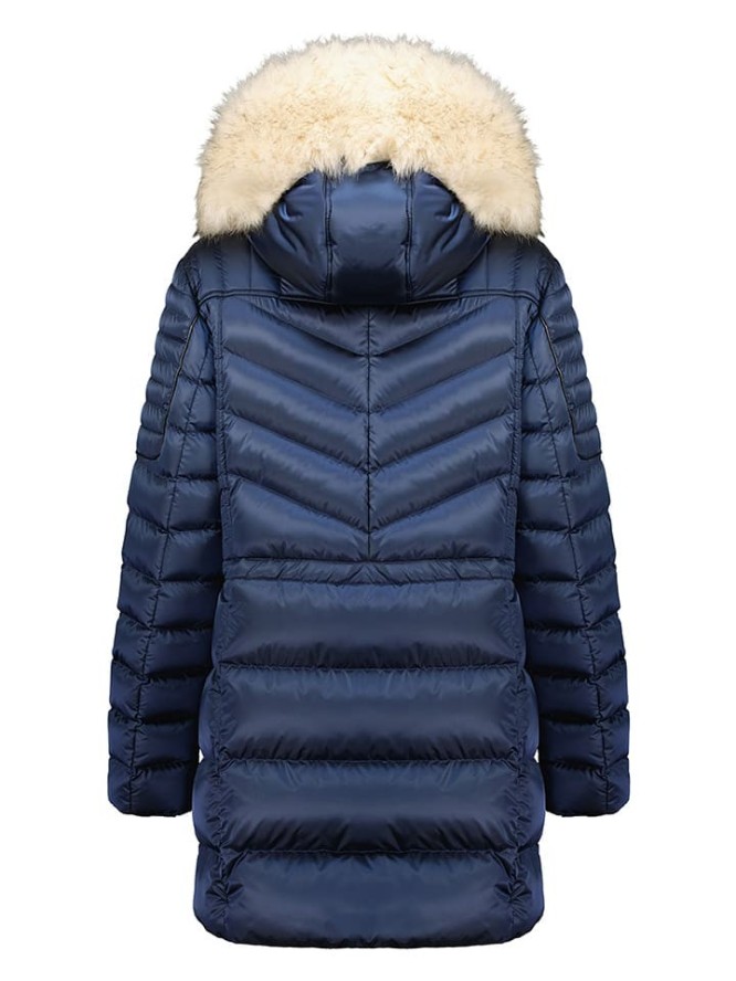 Geographical Norway Płaszcz zimowy "Destinee" w kolorze granatowym rozmiar: L
