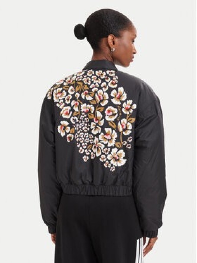adidas Kurtka bomber X Farm Rio KR0282 Czarny Regular Fit