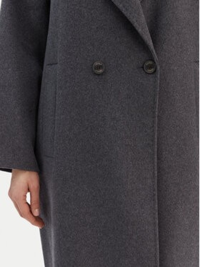 ViCOLO Płaszcz wełniany TF0003 Szary Regular Fit