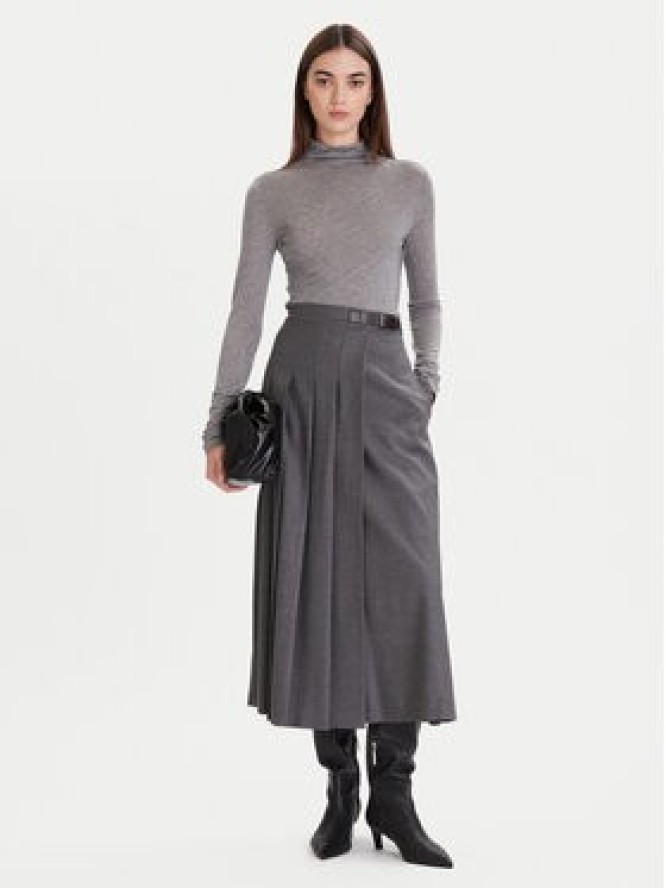 Calvin Klein Sweter LV044D239G Szary Slim Fit