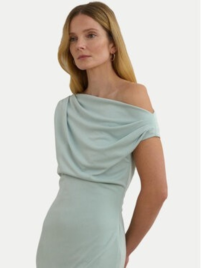 LAUREN RALPH LAUREN Sukienka koktajlowa 250964081001 Błękitny Slim Fit