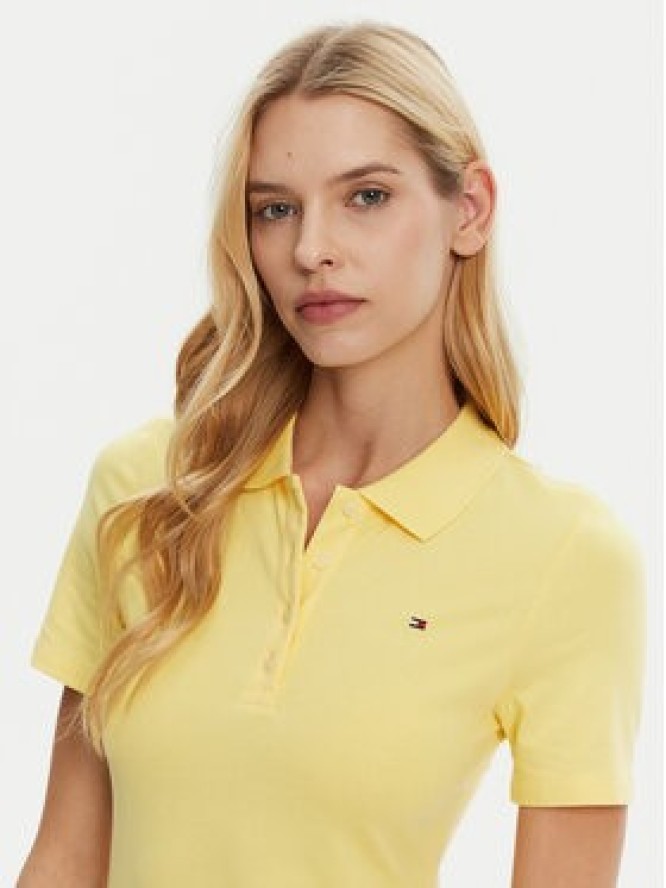 Tommy Hilfiger Sukienka codzienna WW0WW43228 Żółty Slim Fit