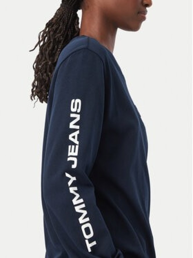Tommy Jeans Bluzka DW0DW23807 Granatowy Relaxed Fit