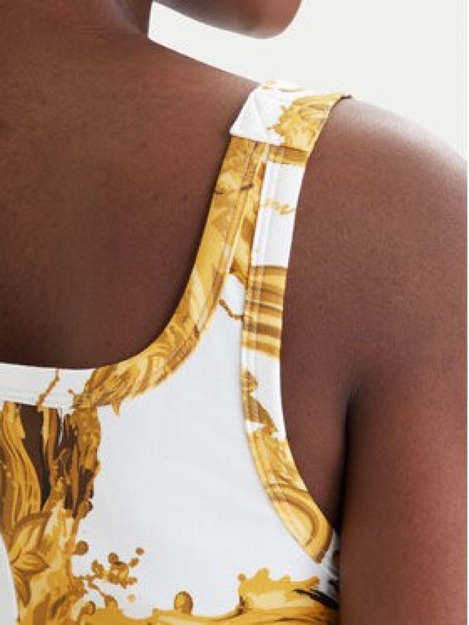 Versace Jeans Couture Sukienka codzienna 80HAO943 JS550 Biały Slim Fit