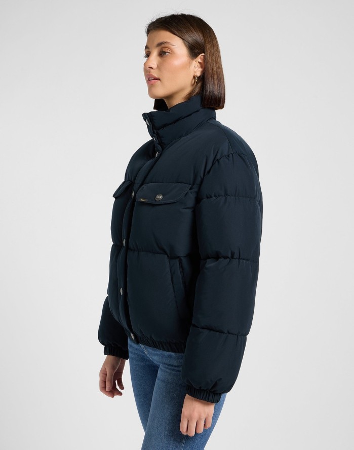 DAMSKA KURTKA LEE RIDER PUFFER JACKET BLACK 112370872