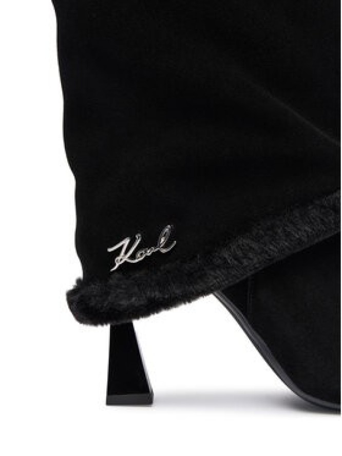 KARL LAGERFELD Kozaki Debutante KL32082 Czarny