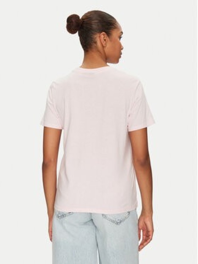 Pieces T-Shirt Skylar 17155376 Różowy Regular Fit