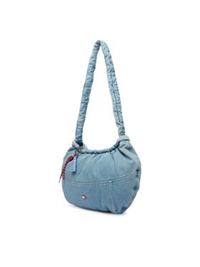 Tommy Hilfiger Torebka Tjw Icon Charms Denim Hobo AW0AW19259 Niebieski