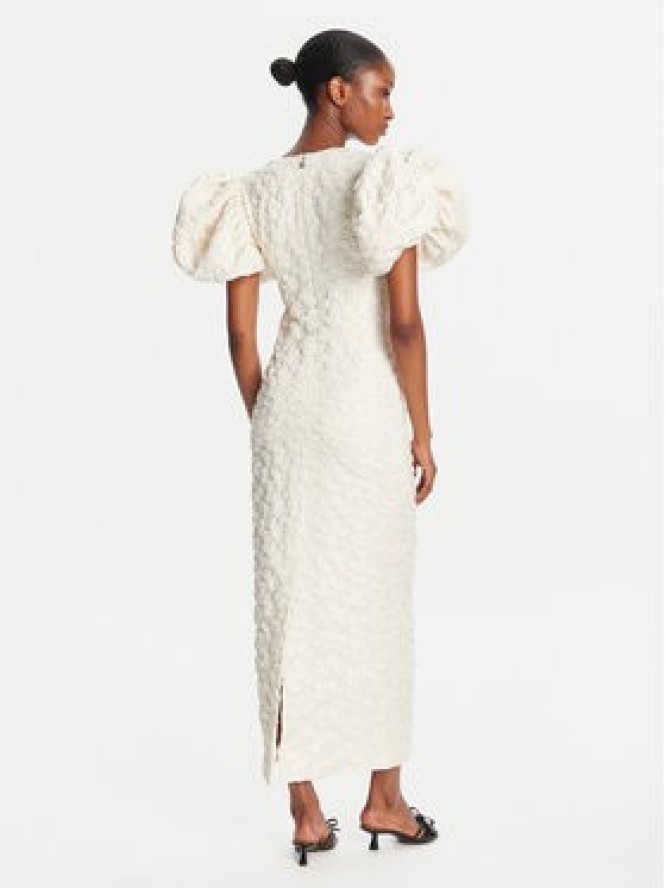 ROTATE Sukienka wieczorowa 114553857 Écru Slim Fit