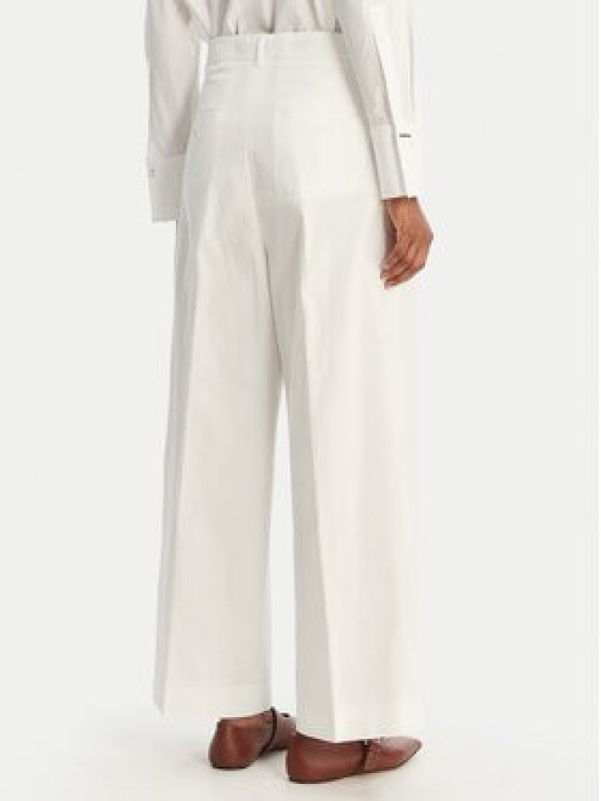 Weekend Max Mara Spodnie materiałowe Bellico 2615131072 Biały Regular Fit
