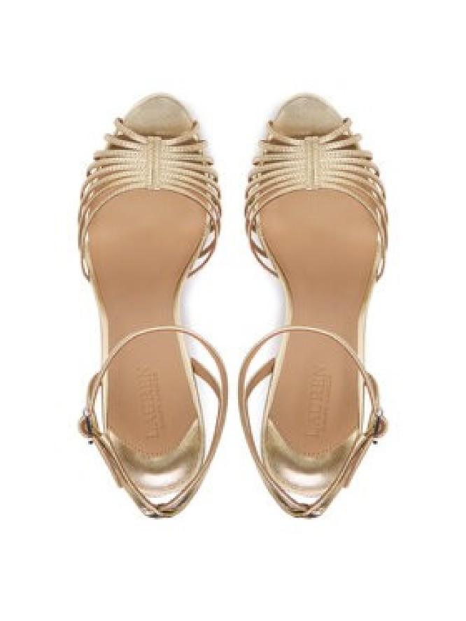 LAUREN RALPH LAUREN Sandały 802P15739001 Złoty