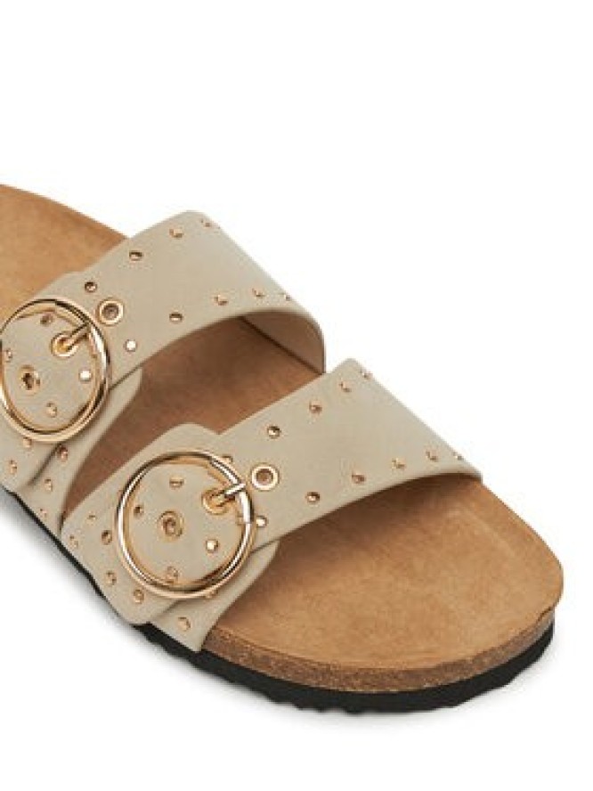 ONLY Shoes Klapki Onlmaxi-15 Pu Studs Buckle 15341190 Écru