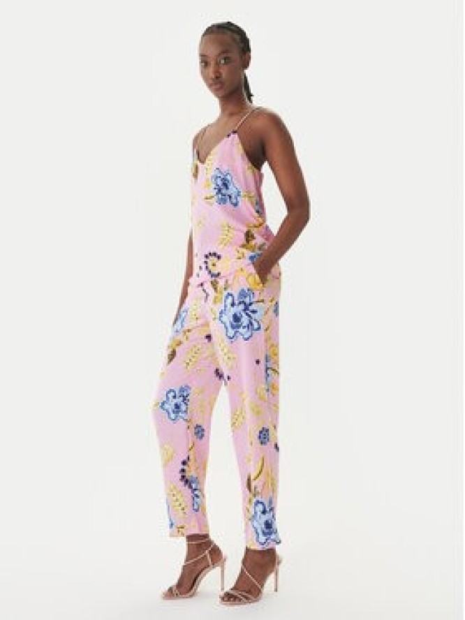 LOLA CASADEMUNT Spodnie materiałowe LS2614023 Różowy Slim Fit