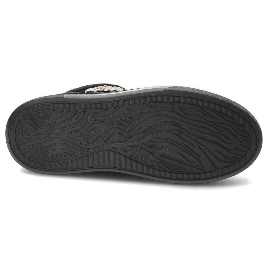 Czarne Sneakersy CheBello Wygodne Skórzane Buty Damskie