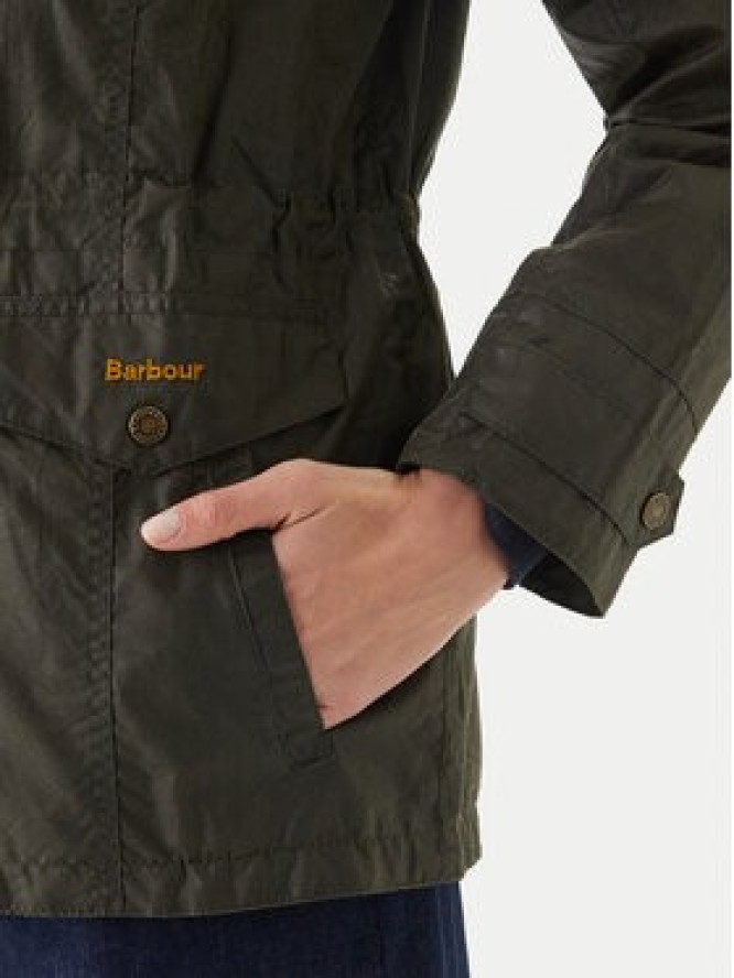 Barbour Kurtka przejściowa Summer Sapper Wax LWX1536OL51 Zielony Regular Fit