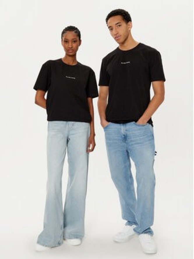 Filling Pieces T-Shirt Unisex 7443400 Czarny Slim Fit