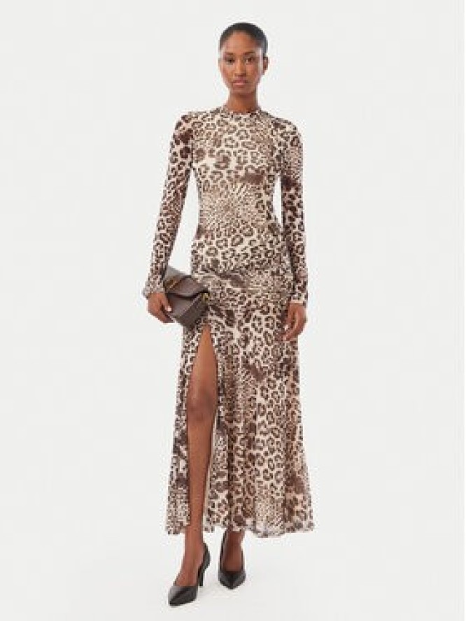 Bardot Sukienka koktajlowa Lea 60243DB2 Beżowy Slim Fit