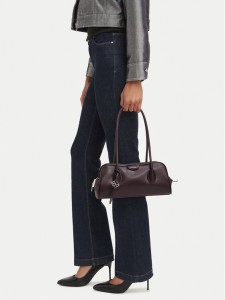 Calvin Klein Torebka Emblem Trio Shoulder Bag LV04F3369G Bordowy