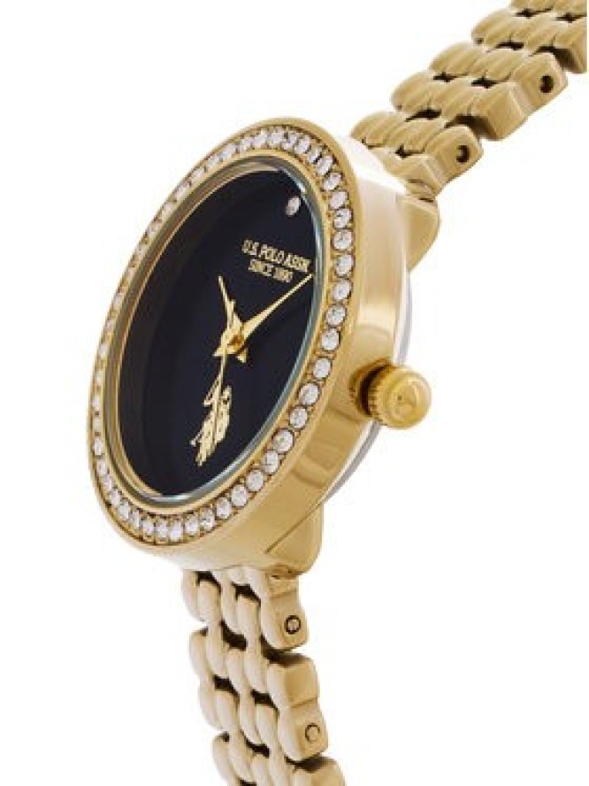 U.S. Polo Assn. Zegarek Harmony USP8433BK Złoty