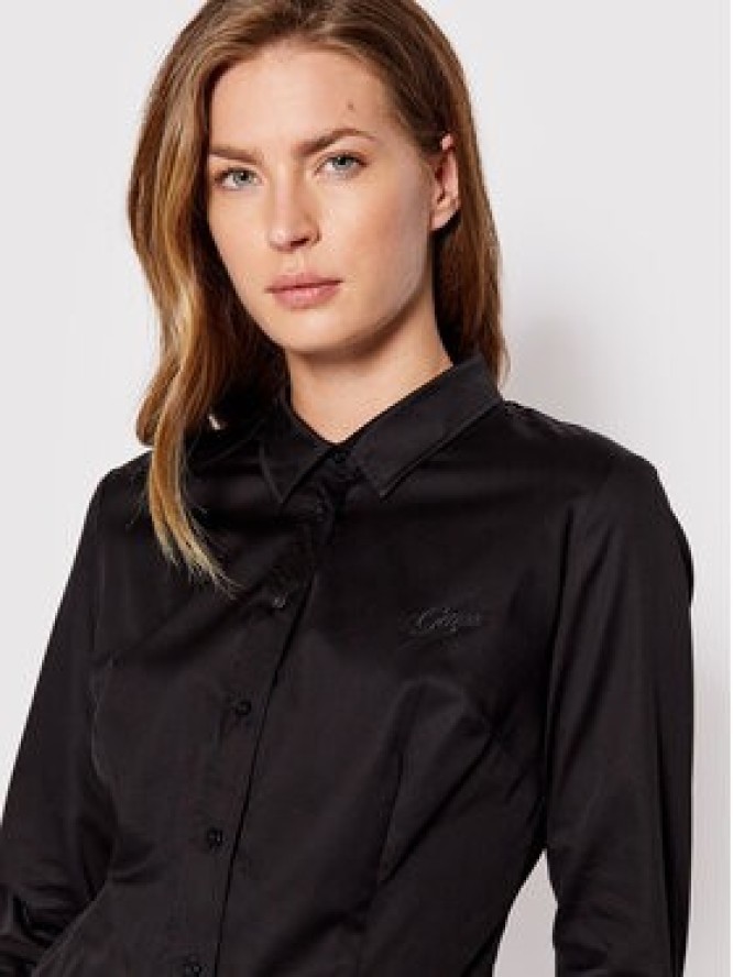 Guess Koszula W2YH41 WAF10 Czarny Slim Fit