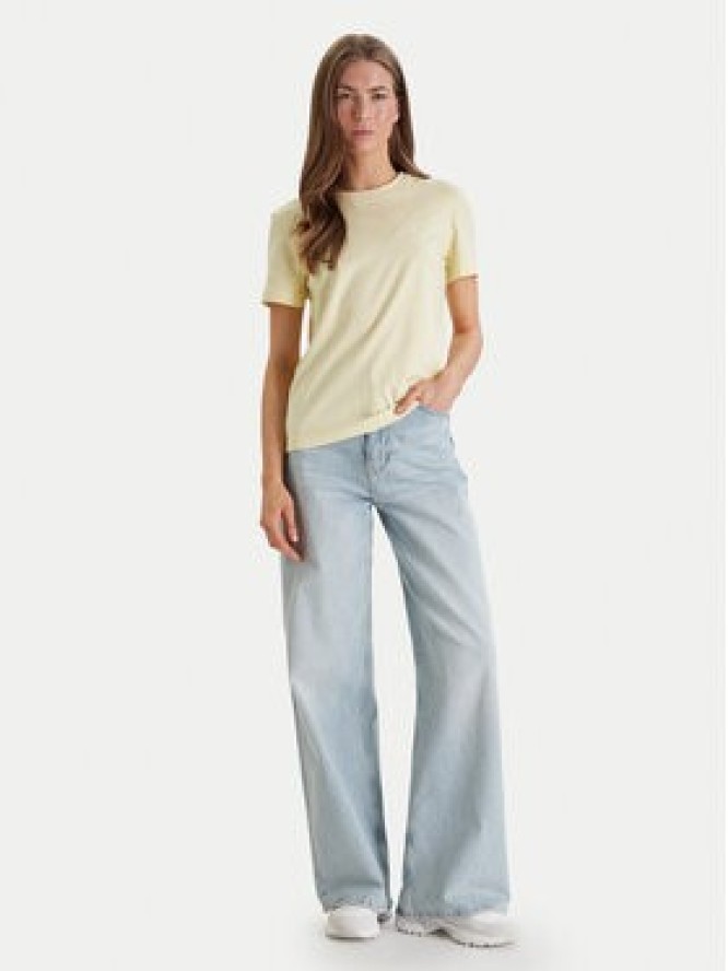 Calvin Klein Jeans T-Shirt Monogram LV047B224G Żółty Regular Fit
