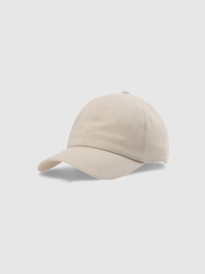 4F Czapka z daszkiem strapback uniseks - beżowa L/XL