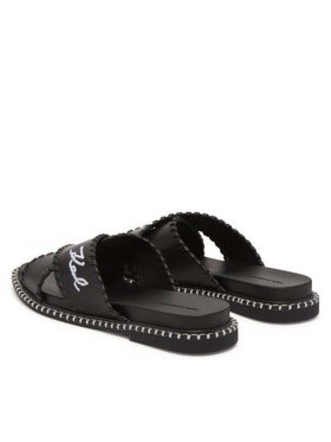 KARL LAGERFELD Klapki Kleo KL81372 Czarny