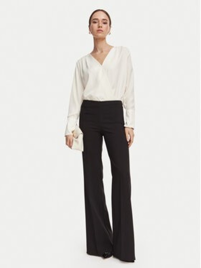 Rinascimento Spodnie materiałowe CFC0130141003 Czarny Wide Leg