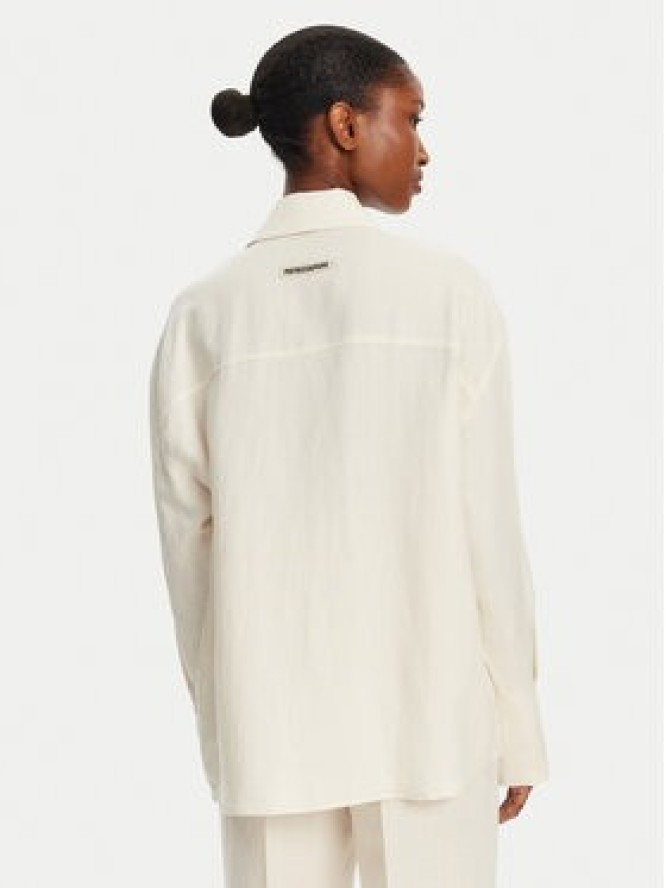 Patrizia Pepe Koszula 2C1602 A052 B823 Écru Regular Fit