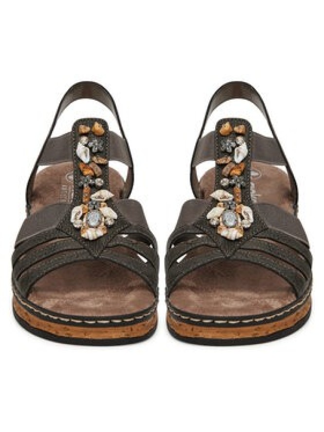 Rieker Sandały 62949-45 Szary