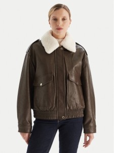 MICHAEL Michael Kors Kurtka z imitacji skóry 77A1487M52 Brązowy Relaxed Fit